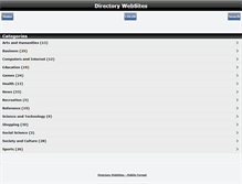 Tablet Screenshot of directorywebbsites.com